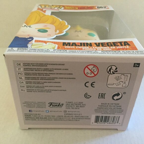 NEW POP! Animation: Dragon Ball Z Majin Vegeta Funko Pop Figure - Picture 2 of 7